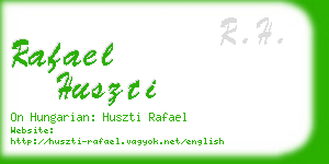 rafael huszti business card